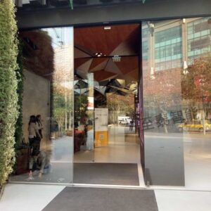 Pananasonic Modern Design Automatic Glass Sliding Door Heavy Duty Waterproof Stainless Steel for Hotel Application Finished Surface