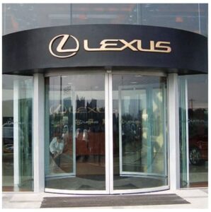 Pananasonic Arc Series Automatic Curved Sliding Glass Door Operator Modern Design for Interior Hotel Use Finished Surface